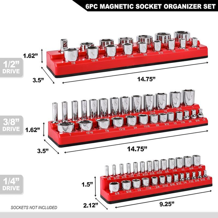 Professional 143-Piece Socket Organizer Set