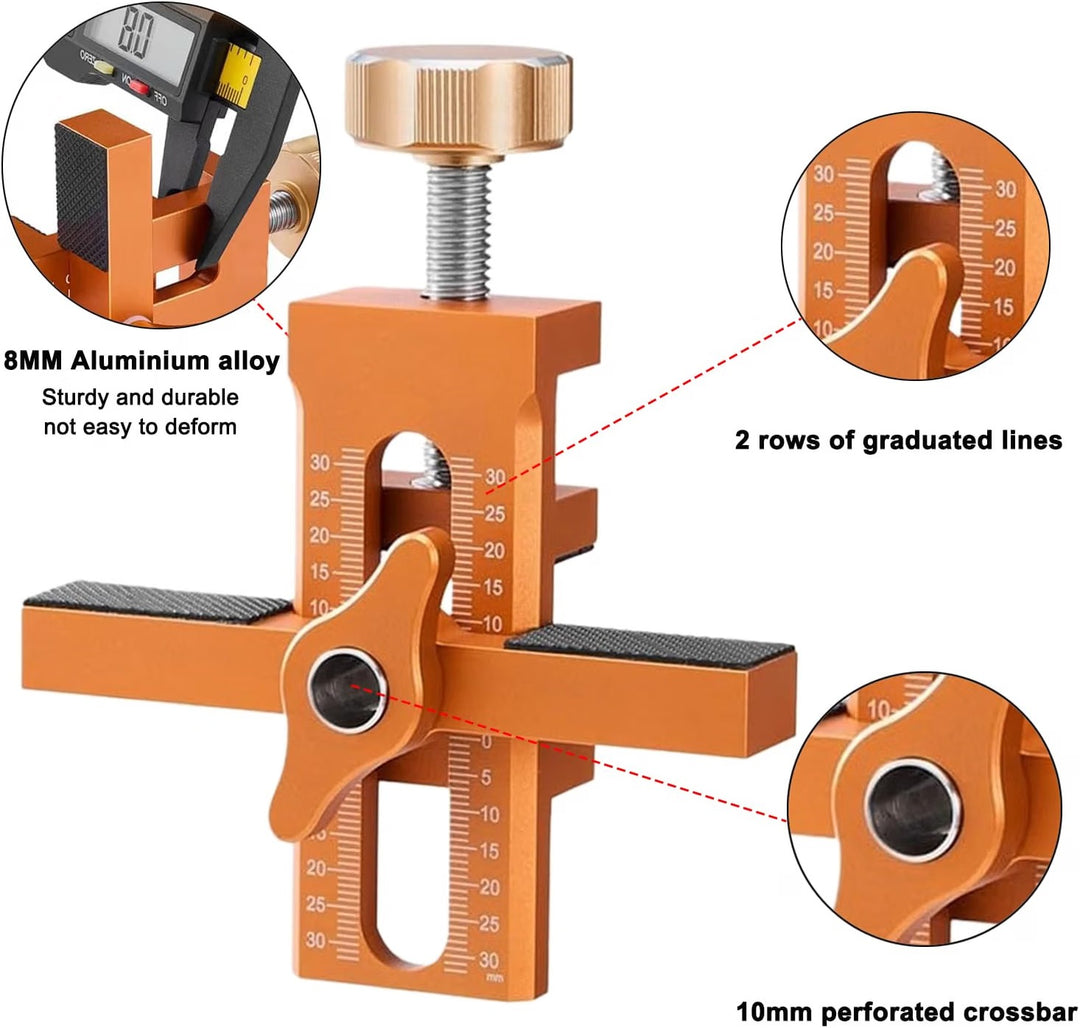 2-in-1 Precision Cabinet Door Mounting Jig