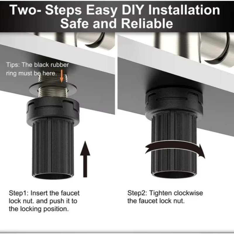 Quick-Install Anti-Loosening Faucet Nut