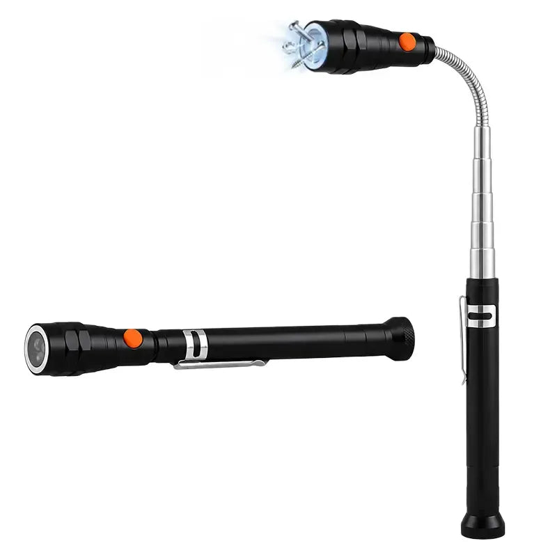 Telescoping 3-LED Magnetic Pick-Up Flashlight Tool