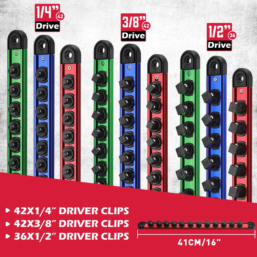 Professional Magnetic Socket Holder Organizer Set