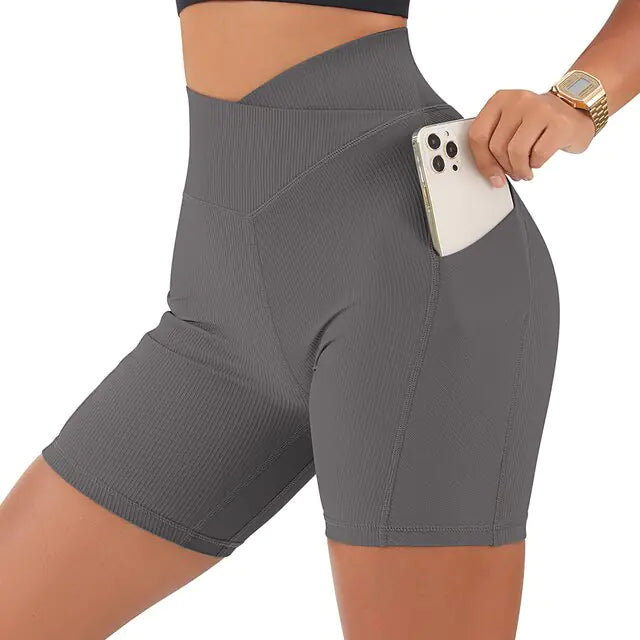 High Waist Yoga Fit Shorts