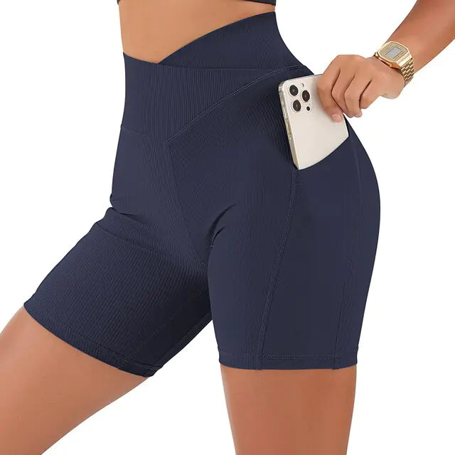 High Waist Yoga Fit Shorts