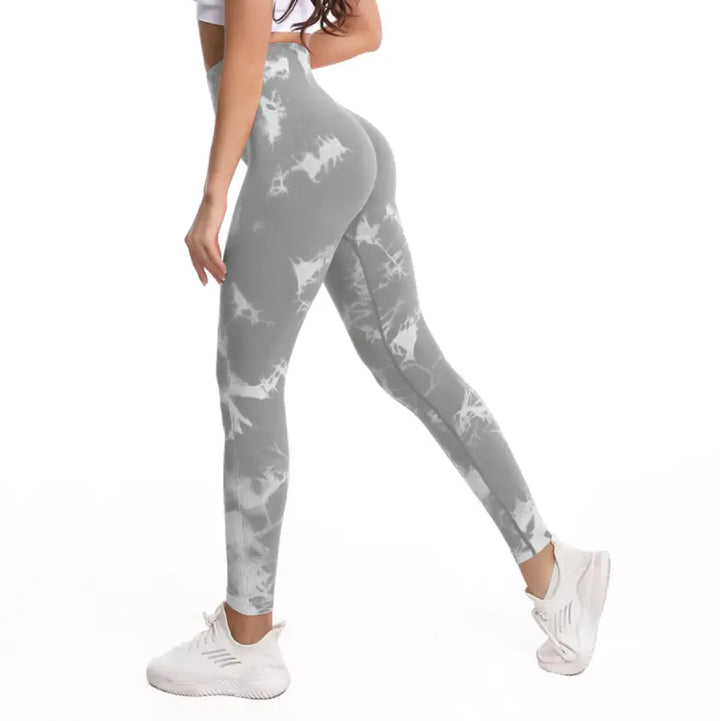 Chic High Waist Tie-Dye Fitness Leggings