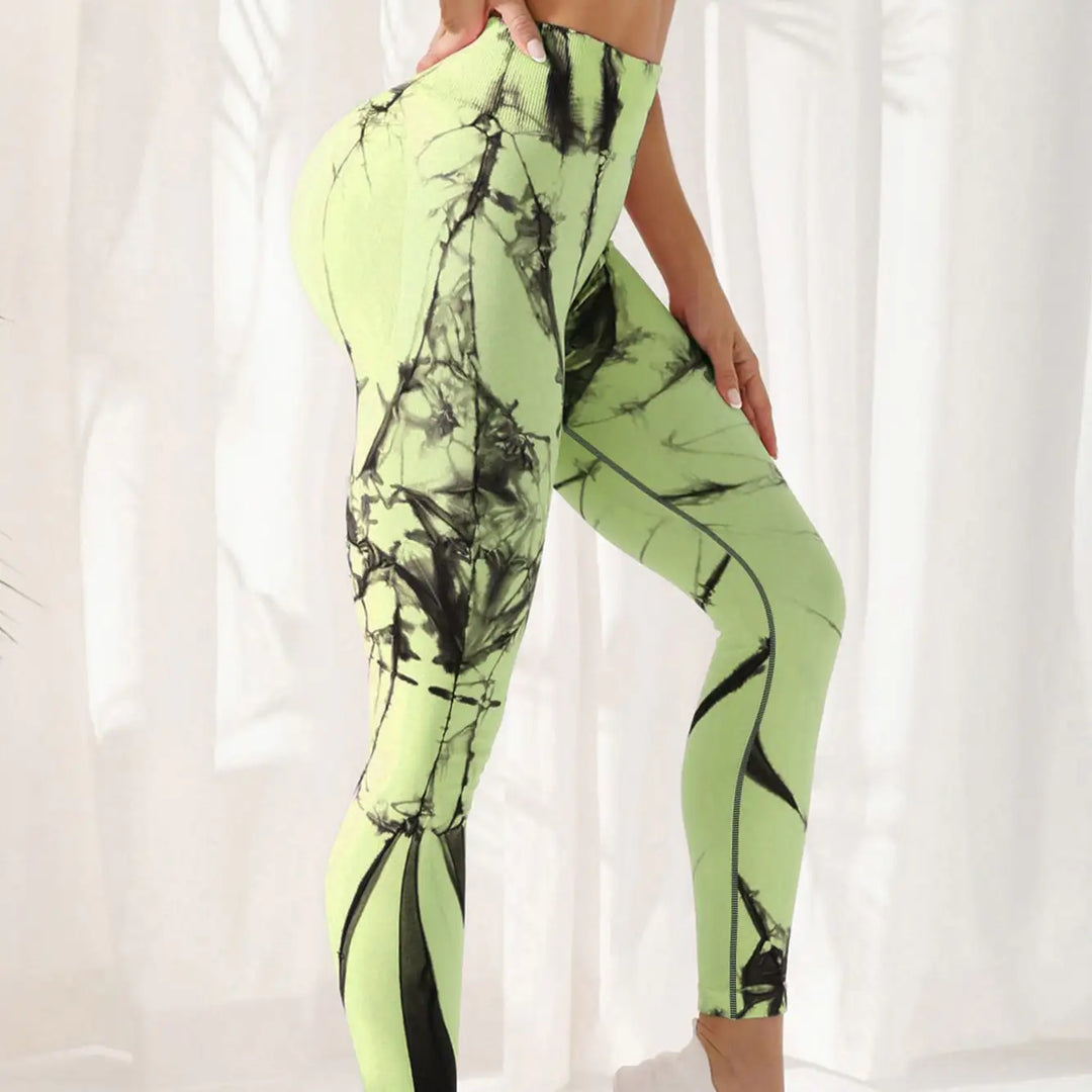 High Waist Spandex Tie-Dye Leggings