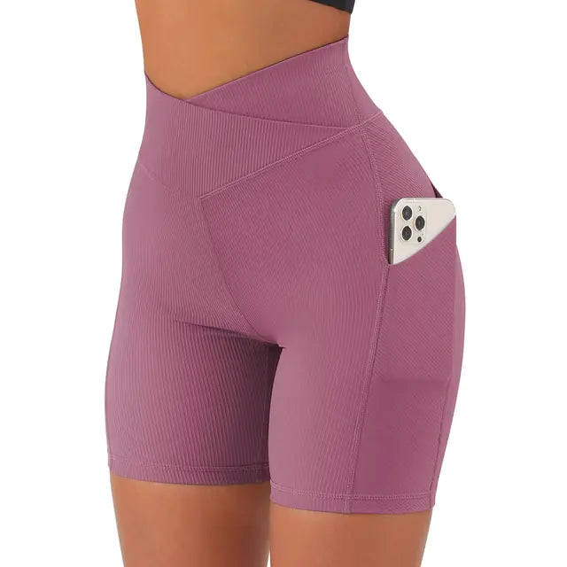 High Waist Yoga Fit Shorts