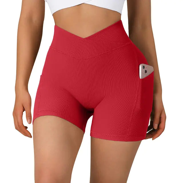 High Waist Yoga Fit Shorts