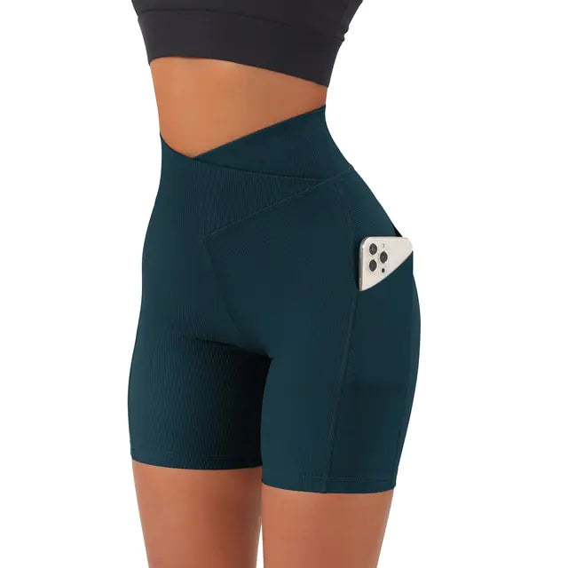 High Waist Yoga Fit Shorts