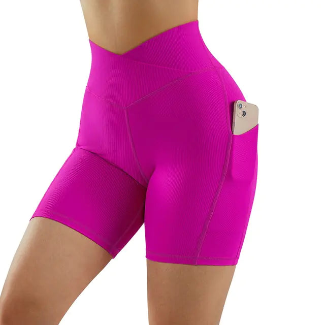 High Waist Yoga Fit Shorts