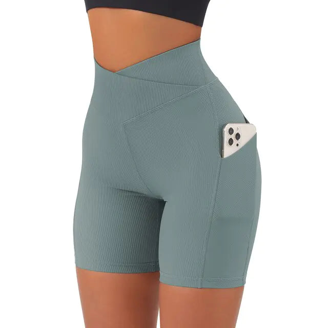 High Waist Yoga Fit Shorts